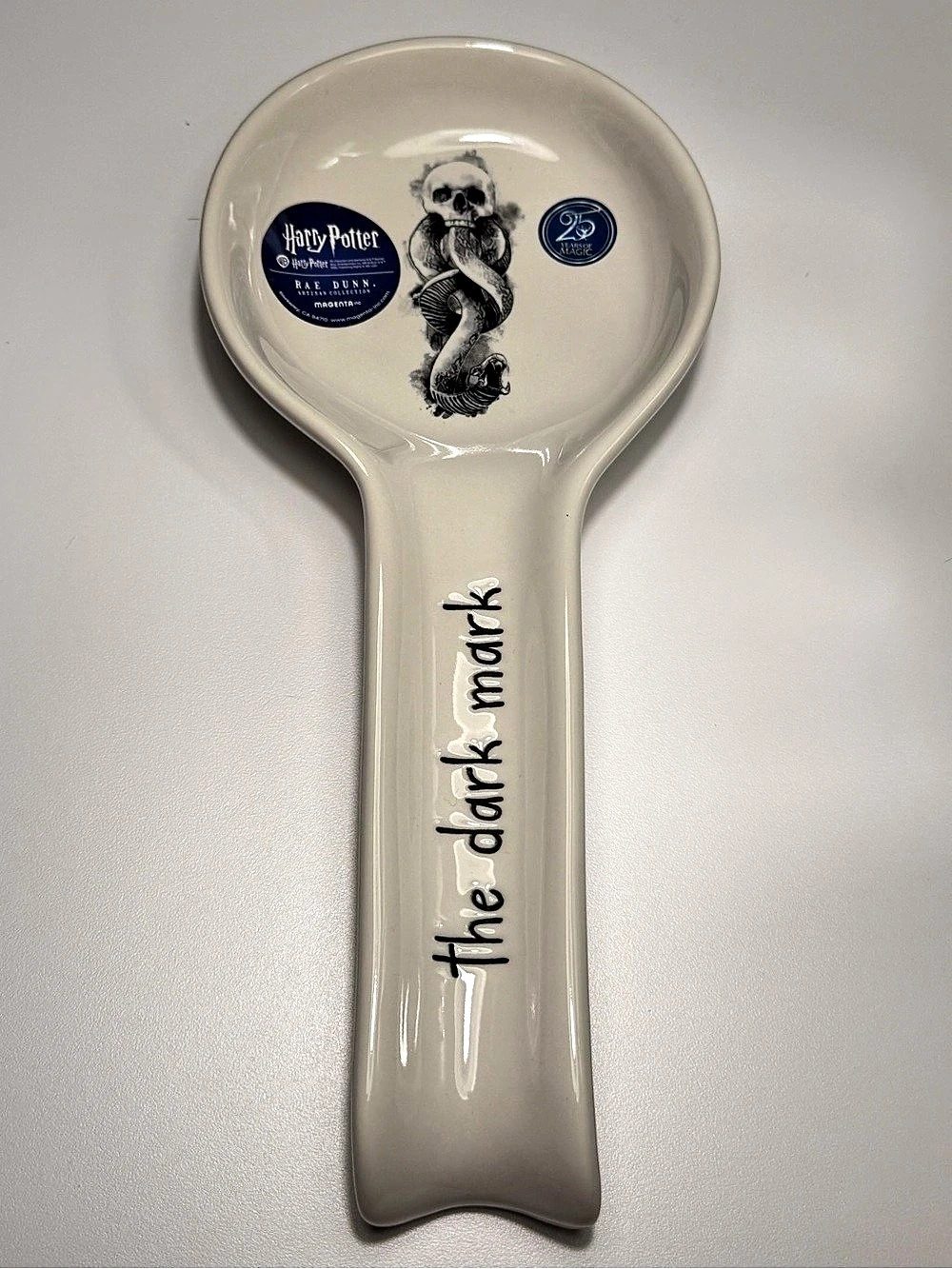 Harry Potter Rae Dunn Artisan Collection Magical Spoon Rest Ceramic Spoon Rest